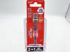 Milwaukee 49-66-4542 SHOCKWAVE -1/4&rdquo;/5/16&rdquo; x 2-1/4&rdquo; QUIK-CLEAR 2-in-1 Nut Driver