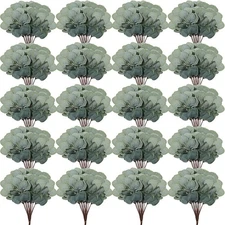 120 Pieces Artificial Eucalyptus Leaves for Wedding Eucalyptus Leaves Stems D...