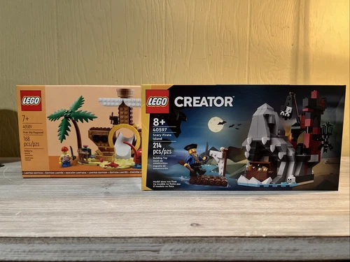 LEGO Creator Scary Pirate Island (40597) Pirate Ship Playground (40589)