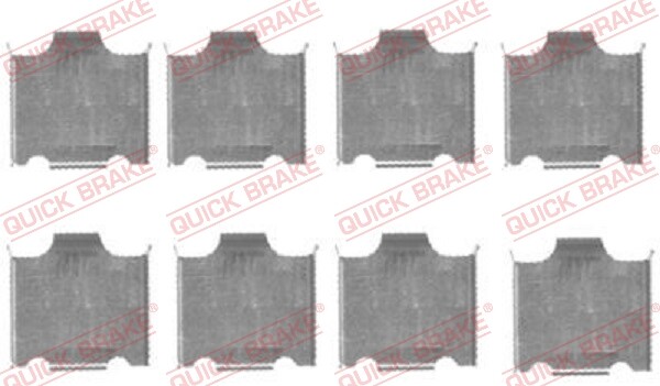 Quick Brake 109-1718 ZubehöRset, Scheibenbremsbelag FüR Kia-image