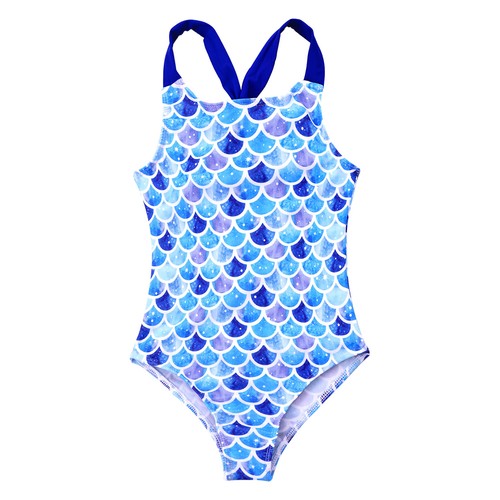 Girls One-Piece Sports Swimsuit Swimming Bodysuit Sunsuit Diving Party Surfing - Picture 21 of 75