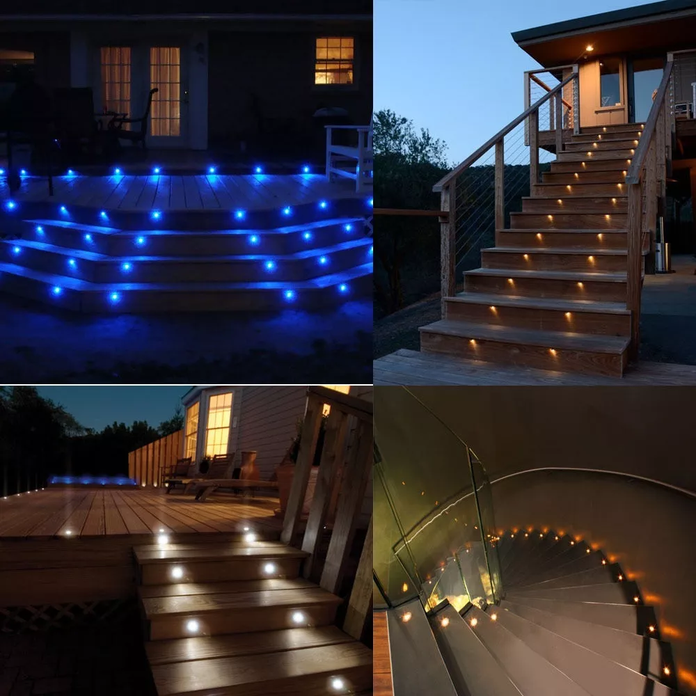 20 x 30mm LED Deck decking lights Multicolor RGB Colour Changing