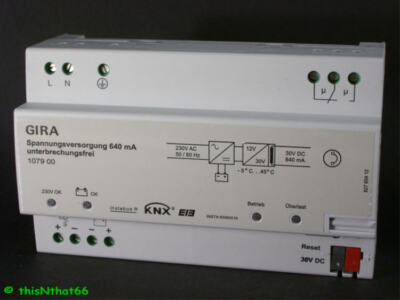 Gira 1079 00 EIB KNX Unterbrechungsfr. Spannungsversorgung 640mA 107900 neu  OVP | eBay.de