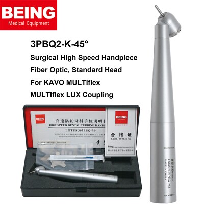 US BEING Dental Surgical 45° Fiber Optic High Speed Handpiece fit KaVo MULTIflex