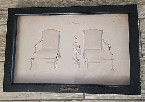 Magnolia Home Framed Art Print FRENCH CHAIRS 2015