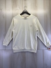 Vintage 1990s Carbon Copies Womens Size L Ivory Embroidered Sweatshirt NWT