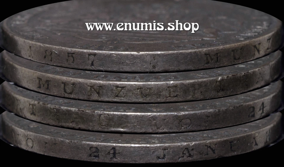 Germany, Nassau, Adolph, Taler 1859, toned, Variant, VF-XF - Image 2 of 4