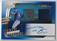 2021 ABSOLUTE TOOLS OF THE TRADE AUTOGRAPH DUAL JERSEY T.J. Zeuch #28/75