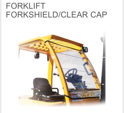 UNIVERSAL FORKLIFT FORKSHIELD/CLEAR CAP | 33''L x 45''W | FITS ALL MODELS