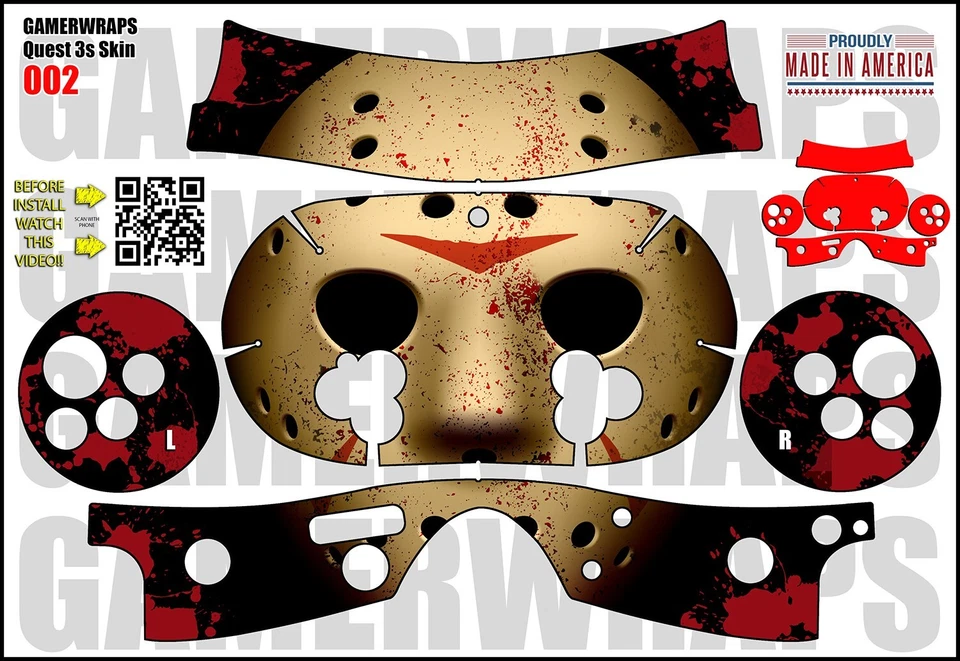 GAMERWRAPS Skin wrap that fits Quest 3s (design 002)