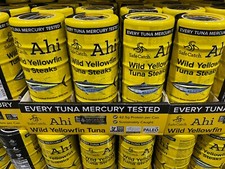 6x Safe Catch Ahi Wild Yellowfin Tuna Fish Steak Seafood Cooked Premium Deliciou