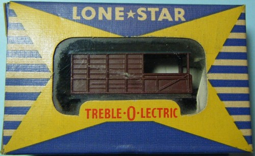 LONE STAR, TREBLE-O-LECTRIC EL–80 BRAKE VAN, BROWN, GRAY ROOF, NEW IN BOX 1a1-1 - Picture 5 of 6