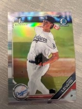 2019 Bowman Draft Chrome - Jimmy Lewis ( Dodgers ) 1st Rookie REFRACTOR #BDC-132