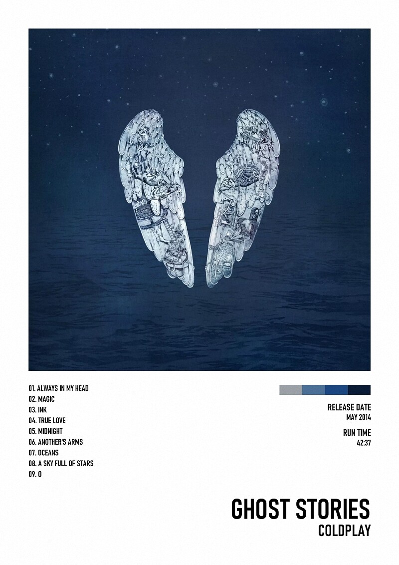 Coldplay Midnight Albumcover All Of My Ghost Stories Custom Covers! (I