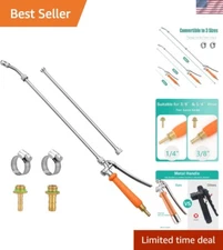 Durable 44" All-Metal Adjustable Stainless Steel Sprayer Wand with Brass Barbs