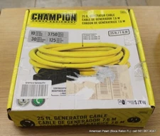 Champion Power Equipment 25 ft. 30A 125V Generator Power 3750 W Extension Cord