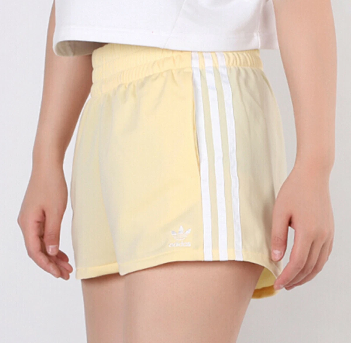 Adidas originals 3 hotsell stripe poly shorts womens