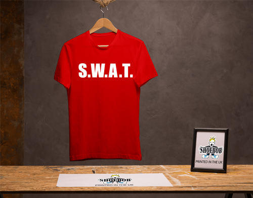 SWAT T-Shirt | Unisex Security FBI Fancy Dress Top | Combat Swat Police tshirt - Picture 5 of 13