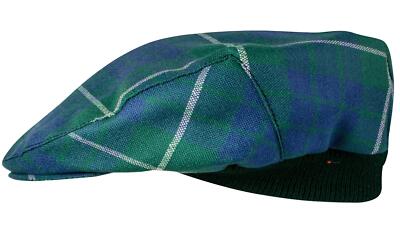 Herren Schottenkaro Flatcap Hamilton Jagd alt Schottenkaro schottisch hergestellt Mütze