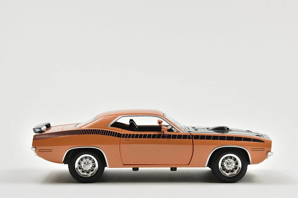 Plymouth Cuda 1970 Orange Arancione Newray New Ray Muscle Car  1:25 Nuovo 1/25 - Immagine 3 di 4