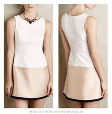 Women’s Size 6 Anthropologie Maeve Colorblock Dipped Career Flared Dress