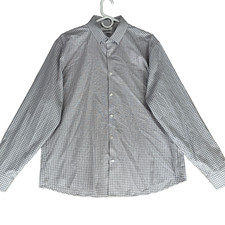 Calvin Klein All Season Stretch Slim Fit Wicking Men Size XL Casual Dress Shirt