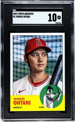 2022 Topps Archives #1 Shohei Ohtani SGC 10 GEM MINT Dodgers