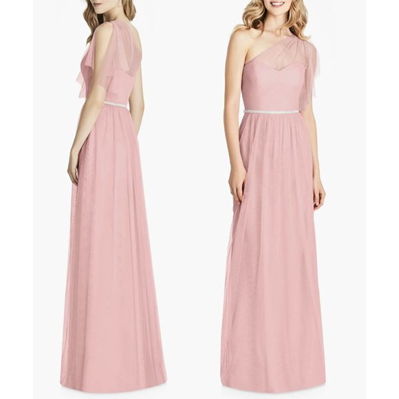 NEW Jenny Packham JP1003 One-Shoulder Tulle Gown Formal Maxi Dress  Bridesmaid 6 | eBay