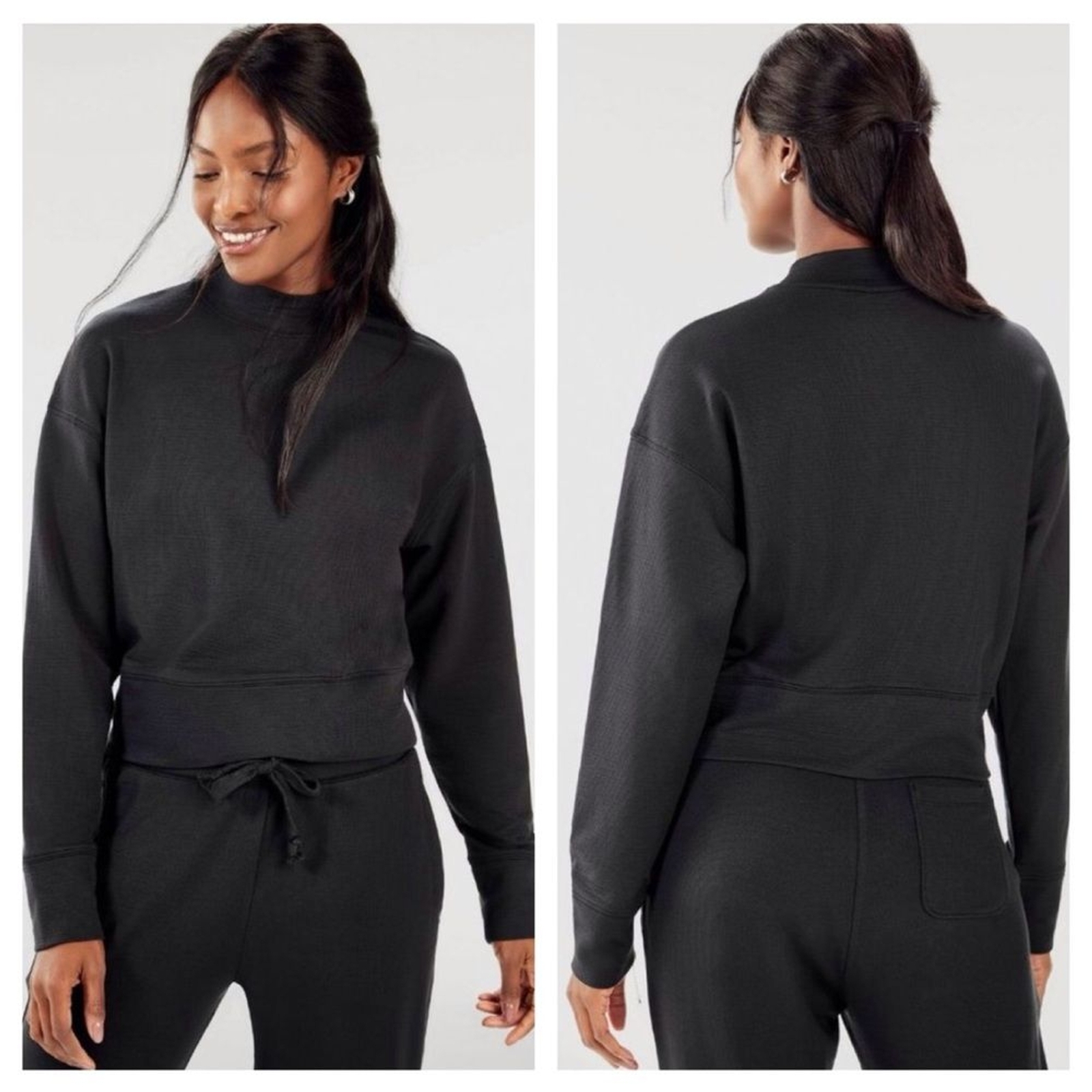 Fabletics Athletic Mock Neck Pullover Sweatshirt … - image 1