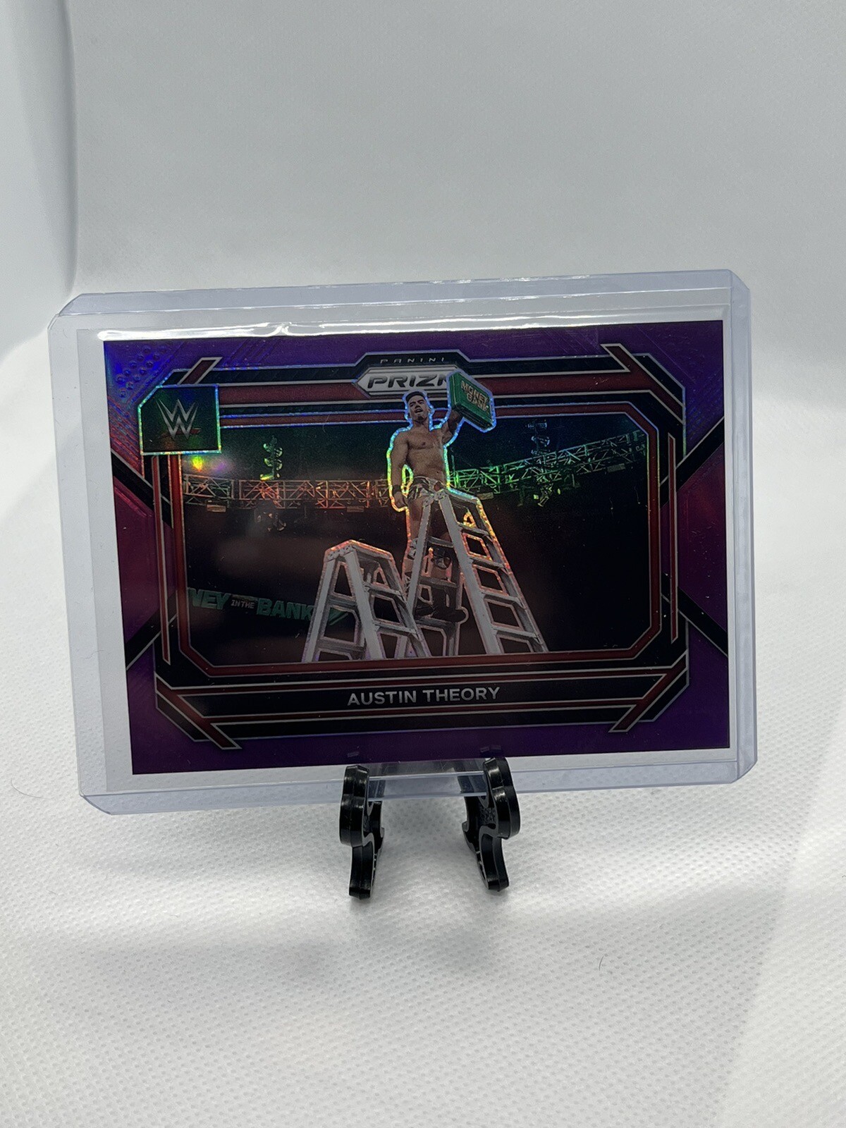 2023 Panini Prizm WWE Austin Theory Purple Refractor #96 /149🔥🔥
