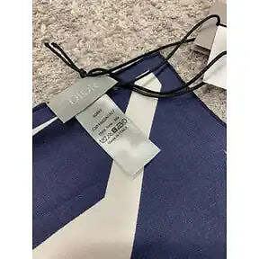 Air Dior Jordaan Basketball White Blue Silk Bandana Pocket Square Handkerchief image 8