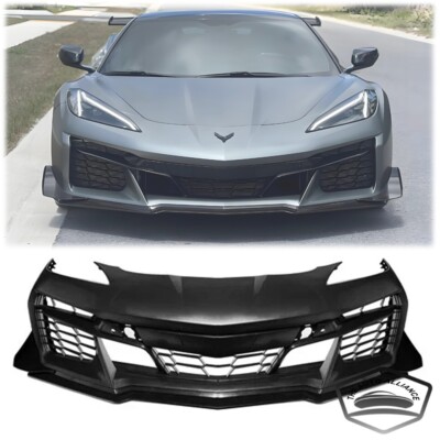 Fits 2020-2025 Chevy Corvette C8 Front Bumper kit Z06 Style Conversion Unpainted