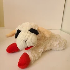Multipet INTERNATIONAL 843140 Lambchop Plush Squeak Toy Large for 10" Mini White