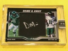 Denzel Mims 2020 Panini Instant Home & Away Autographs RC auto BLACK 1/1 rookie 