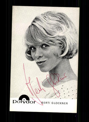 Berti Glockner Autogrammkarte Original Signiert ## BC 96044