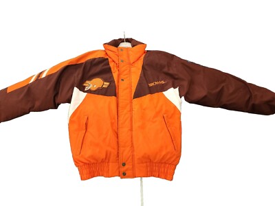 Vintage Cleveland Browns Jacket Mens S Parka Triple Fat Goose NFL