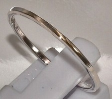 Sterling Silber 925 Ring Beisteckring zierlich 1,2 mm breit auch vergoldet