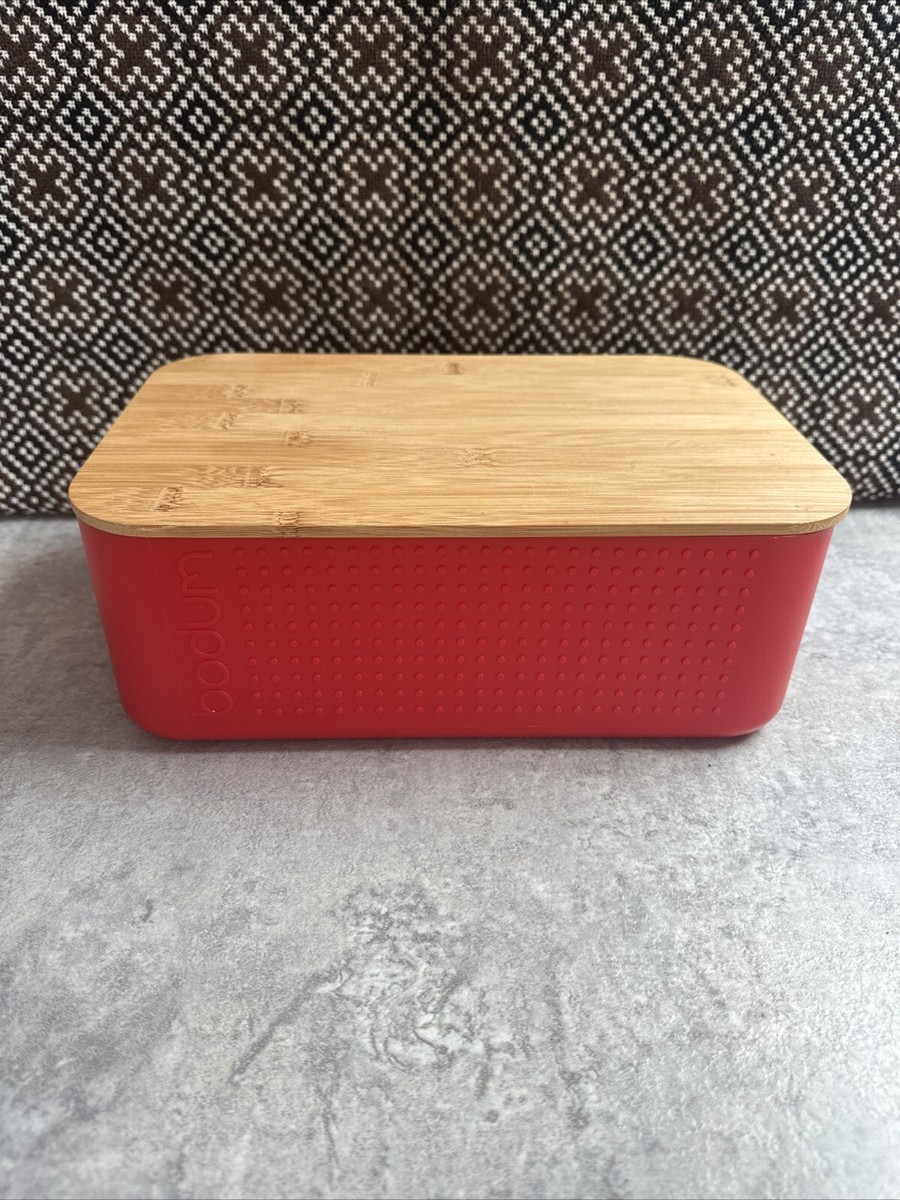 Bodum Bistro Bread Box With Bamboo Cutting Board Lid