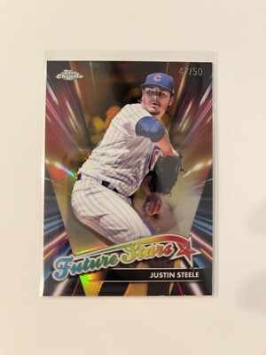 2024 Topps Chrome Future Stars Gold Refractor Justin Steele /50 