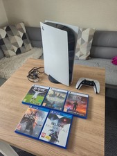 PS5 Disc Edition 825GB + 1 Controller + 5 Games (Excellent Condition)
