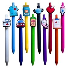 Novelty Retractable Gel Pen for Writing Noting Journaling 0.5MM Tip Quick Dry