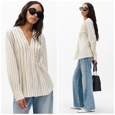 Nwt Rag Bone 268 Asher Stripe Top In Dry Clay Stripe Size Medium Nwt Rag Bone 268 Asher Stripe Top In Dry Clay Stripe Size Medium