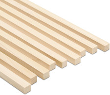 Square Wood Dowel Rods 36 x 1/2 Inch Birch Hardwood Sticks Crafts DIY 10P