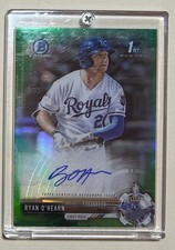 2017 Bowman Chrome Ryan O'hearn Green Refractor  Auto #/99 Mint!