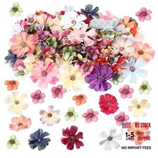 120 Pcs Artificial Flowers Bulk Mini Silk Flower for Multi Color Classic Style