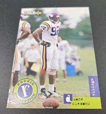 1996 Upper Deck Duane Clemons #U17 Rookie Minnesota Vikings Football Card. rookie card picture