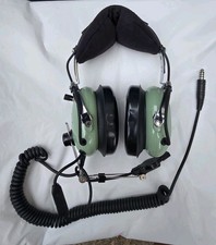 David Clark H10-76 Military Aviation Headset M-87/AIC Mic P/N 18284G-01