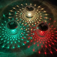 Solar Pond Solar Magic Ball Night Led Bath Lights RGB Floating Underwater Disco