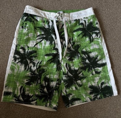 DefectoSurf Boardshorts grün Herren Medium Strand Sommer Palmen Muster