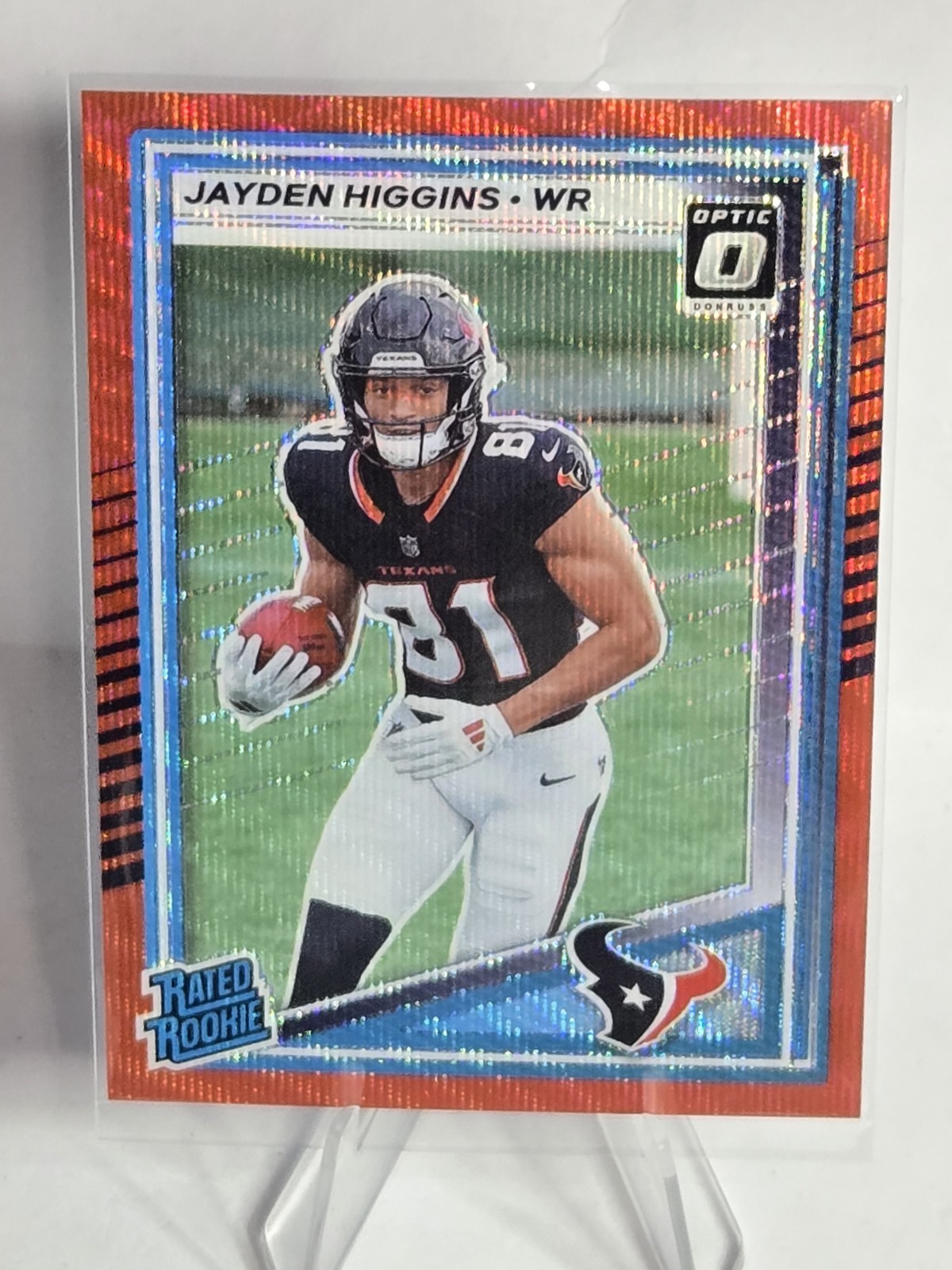 2025 Panini Donruss - Rated Rookie Jayden Higgins #334 Optic Preview Red Wave 🔥